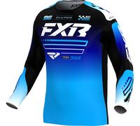 FXR Clutch Maglia da motocross, blu/nero/bianco, Taglia 2XL