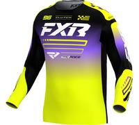FXR Clutch Maglia motocross bambini, giallo/nero/bianco, Taglia S