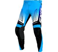 FXR Clutch Pantaloni da motocross, nero-bianco-blu, taglia 34 per maschi