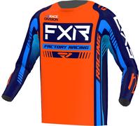 FXR Clutch Pro 2023 Maglia Motocross, blu-arancione, taglia L per maschi