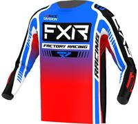 FXR Clutch Pro 2023 Maglia Motocross, nero-rosso-blu, taglia XS per maschi