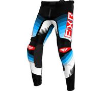 FXR Clutch Pro 2024 Pantaloni Motocross, nero/bianco/blu/rosso, Taglia 28