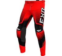 FXR Clutch Pro 2024 Pantaloni Motocross, nero-bianco-rosso, taglia 40 per maschi