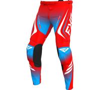 FXR Clutch Pro 2025 Pantaloni da motocross, rosso/bianco/blu, Taglia 30