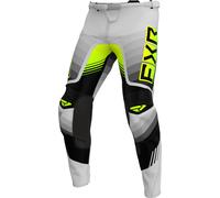FXR Clutch Pro Hi Vis 2024 Pantaloni Motocross, nero-grigio-giallo, taglia 28 per maschi