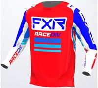 FXR Clutch Pro Maglia Motocross, blu/rosso, Taglia XS