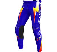 FXR Clutch Pro Pantaloni da motocross, rosso-blu-giallo, taglia 36 per maschi