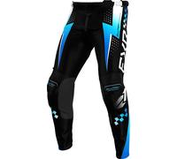 FXR Clutch Pro Pantaloni da motocross, nero-bianco-blu, taglia 28 per maschi