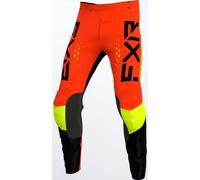 FXR Clutch Pro Pantaloni Motocross, nero/rosso, Taglia 30
