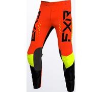 FXR Clutch Pro Pantaloni Motocross, nero/rosso, Taglia 32