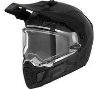FXR Clutch X Pro Carbon Casco da motoslitta, nero opaco/carbonio, Taglia S (55/56)