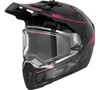 FXR Clutch X Pro Casco da motoslitta, nero-rosa, taglia 2XS per maschi