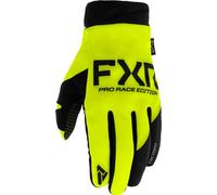 FXR Cold Cross Lite Guanti da motocross, giallo/nero, Taglia L