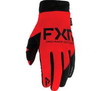 FXR Cold Cross Lite Guanti da motocross, rosso/nero, Taglia L