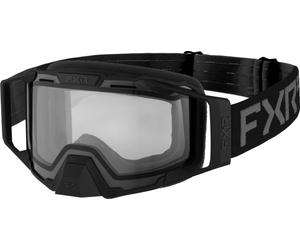 FXR Combat Cold Stop Clear Occhiali per motoslitte, nero, Taglia unica