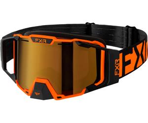FXR Combat Frame Occhiali per motoslitte, nero-arancione per maschi