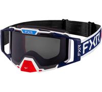 FXR Combat Patriot Occhiali per motoslitte, blu/bianco/rosso, Taglia unica