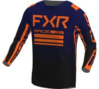 FXR Contender Off-Road Maglia Motocross, blu scuro/arancione, Taglia S