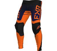 FXR Contender Off-Road Pantaloni Motocross, Arancione/Nero, Taglia 34