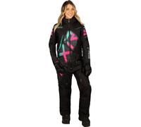 FXR CX F.A.S.T. Insulated 2023 Ladies One Piece Snowmobile Suit, nero-rosa, taglia 4 per donne