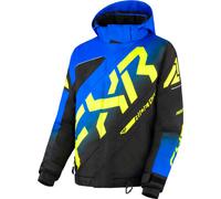 FXR CX Giacca da motoslitta per ragazzi, nero-grigio-rosso, taglia XS 32 42