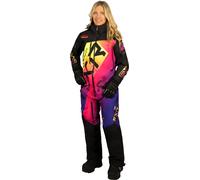 FXR CX Lite 2023 Ladies One Piece Snowmobile Suit, nero/multicolore, Taglia 8
