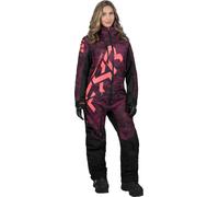 FXR CX Lite Dot Tuta da motoslitta intera da donna, Rosso scuro/rosa, Taglia 4