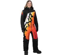 FXR CX Lite Sunrise Tuta da motoslitta intera da donna, nero/arancione/bianco, Taglia 6
