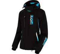 FXR Evo FX 2023 Giacca da motoslitta da donna, nero/azzurro chiaro, Taglia 6