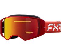 FXR Factory Ride Logo Occhiali da motocross, bianco-rosso per maschi