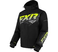 FXR Fuel 2023 Giacca per motoslitta, nero-grigio-giallo, taglia S
