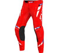 FXR Helium 2025 Pantaloni da motocross, bianco-rosso-blu, taglia 28 per maschi