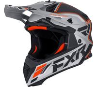 FXR Helium Carbon, casco da motocross M female Argento/Nero/Arancione