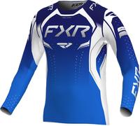 FXR Helium Edge Maglia da motocross, blu/bianco, Taglia L