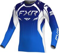 FXR Helium Edge Maglia da motocross, bianco-blu, taglia L per maschi
