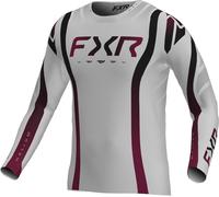 FXR Helium Infinity Maglia da motocross, grigio/nero/rosso, Taglia L