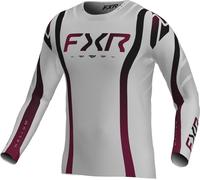 FXR Helium Infinity Maglia da motocross, grigio/nero/rosso, Taglia S