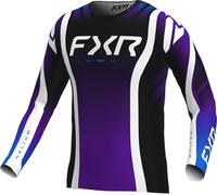 FXR Helium Infinity Maglia da motocross, nero-bianco-porpora, taglia 2XL per maschi