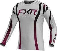FXR Helium Infinity MX Silver, maglia XS male Grigio Chiaro/Nero/Lilla