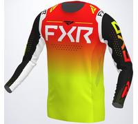 FXR Helium RaceDiv Maglia Motocross, rosso-giallo, taglia S per maschi