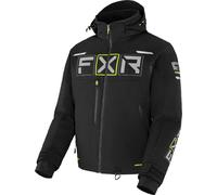 FXR Maverick 2-in-1 Giacca per motoslitta, nero/grigio/giallo, Taglia S