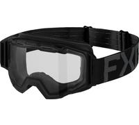 FXR Maverick Clear Bold Occhiali per motoslitte giovanili, nero, Taglia unica