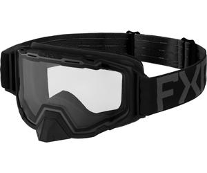 FXR Maverick Clear Bold Occhiali per motoslitte, nero, Taglia unica