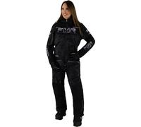 FXR Maverick F.A.S.T. Insulated Ladies One Piece Snowmobile Suit, nero-grigio, taglia 12 per donne