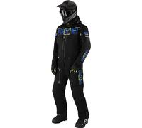 FXR Maverick Lite Tuta da motoslitta monopezzo, nero/blu/giallo, Taglia L
