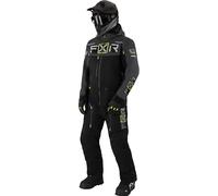 FXR Maverick Lite Tuta da motoslitta monopezzo, nero-grigio-giallo, taglia L