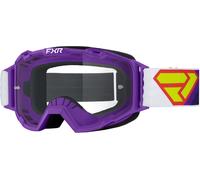 FXR Maverick Prime Graphic Occhiali da motocross, nero-bianco-rosso-porpora per maschi
