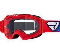 FXR Maverick Prime Graphic Occhiali da motocross, rosso-blu per maschi