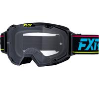 FXR Maverick Prime MX Rave S26, occhiali One Size male Nero/Blu/Fucsia/Giallo Trasparente