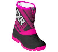 FXR Octane Stivali invernali giovani, nero-rosa, taglia 34